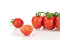 Red cherry tomato isolated on white Royalty Free Stock Photo