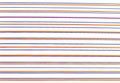 A lot of wide horizontal multicolored irregular stripes on a white background