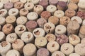 A lot of wine corks Royalty Free Stock Photo