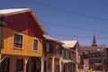 Historic neighborhood of the city of Lota, Chile.