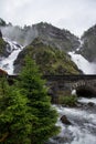 Lotefossen, Hordaland, Norway Royalty Free Stock Photo