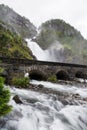 Lotefossen, Hordaland, Norway Royalty Free Stock Photo