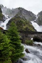 Lotefossen, Hordaland, Norway Royalty Free Stock Photo