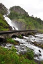 Lotefossen Waterfall Royalty Free Stock Photo