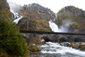 Lotefossen waterfall, Norway Royalty Free Stock Photo