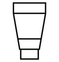 Lotion Line Isolated Vector Icon fully editable Royalty Free Stock Photo