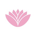 Lotos flower icon on background for graphic and web design. Simple vector sign. Internet concept symbol for website