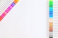 Lots of Assorted Colors Marker Pens  on White Background Royalty Free Stock Photo