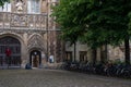 Lots of bikes in Cambridge city centre Royalty Free Stock Photo