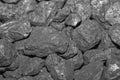 Lots of black coal ore