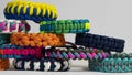 Lots of braided paracord bracelets