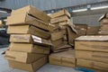 Lots of cardboard boxes Royalty Free Stock Photo