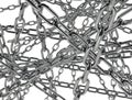 Lots of chains Royalty Free Stock Photo