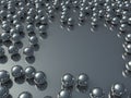 Lots of chrome balls Royalty Free Stock Photo