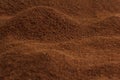 Lots of coffee looking like valleys and mountains Royalty Free Stock Photo