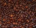A lots of coffie beans. Royalty Free Stock Photo