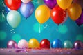 Lots of colorful balloons. festive background of balloons Royalty Free Stock Photo