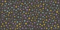 Lots of Colorful Flowers on Dark Grey Background, Multi Purpose Texture for Web, Business or Wrapping Paper