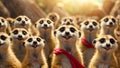 Lots of cute looks meerkats natural funny portrait mammals eyes curious small creative