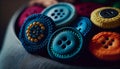 Lots of different buttons close-up Royalty Free Stock Photo