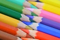 Close up photo of colored penciles. . Colorful and simple.