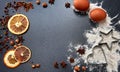 lots of different spices. flour and baking pans. background Royalty Free Stock Photo