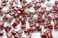 Lots of Electrolitic Capacitors Placed Bulk Royalty Free Stock Photo