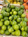 Lots of food on the counter in the supermarket. Vegetables, fruits. View from above Royalty Free Stock Photo