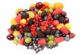 Lots of fresh different berries Royalty Free Stock Photo