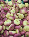 Lots of fresh turnips