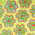 A background of patterned daisy shapes. Royalty Free Stock Photo