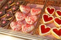 Lots of heart donuts