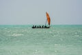 Fishermen going fishing.. Zanzibar. Tanzania Royalty Free Stock Photo