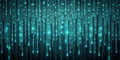 Lots of Matrix Binary Code Random Number Falling Background AI-Generated Content