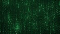 Lots of Matrix Binary Code Random Number Falling Background