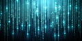 Lots of Matrix Binary Code Random Number Falling Background Generative AI
