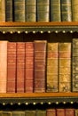 Lots of old books in a library Royalty Free Stock Photo