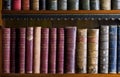 Lots of old books in a library Royalty Free Stock Photo