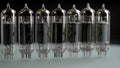 Lots of old-style radio tubes. A pentode is a type of vacuum tube.