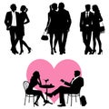 Lots of people - couple, vector set