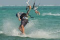 Lots of people go to Zanzibar for kitesurfing. Tanzania