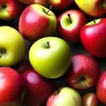 lots of red and green apples background Royalty Free Stock Photo