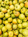 Lots of ripe fruit sweet apples for cooking as a background Royalty Free Stock Photo