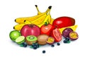 Lots of ripe fruits together Royalty Free Stock Photo