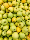 Lots of ripe green apples for cooking as a background Royalty Free Stock Photo