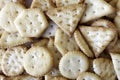 Lots of mini crackers backround