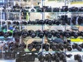 Lots of second hand camera and lens on display in Mega Plaza Wangburapa
