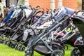 Lots of strollers