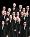 Lots Of Suited Men 4 Royalty Free Stock Photo