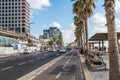 Lots tall skylines and luxury hotels along the Tel Aviv beach in Israel